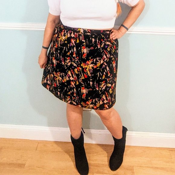 NWT Lane Bryant Abstract A-Line Skirt - Picture 7 of 9